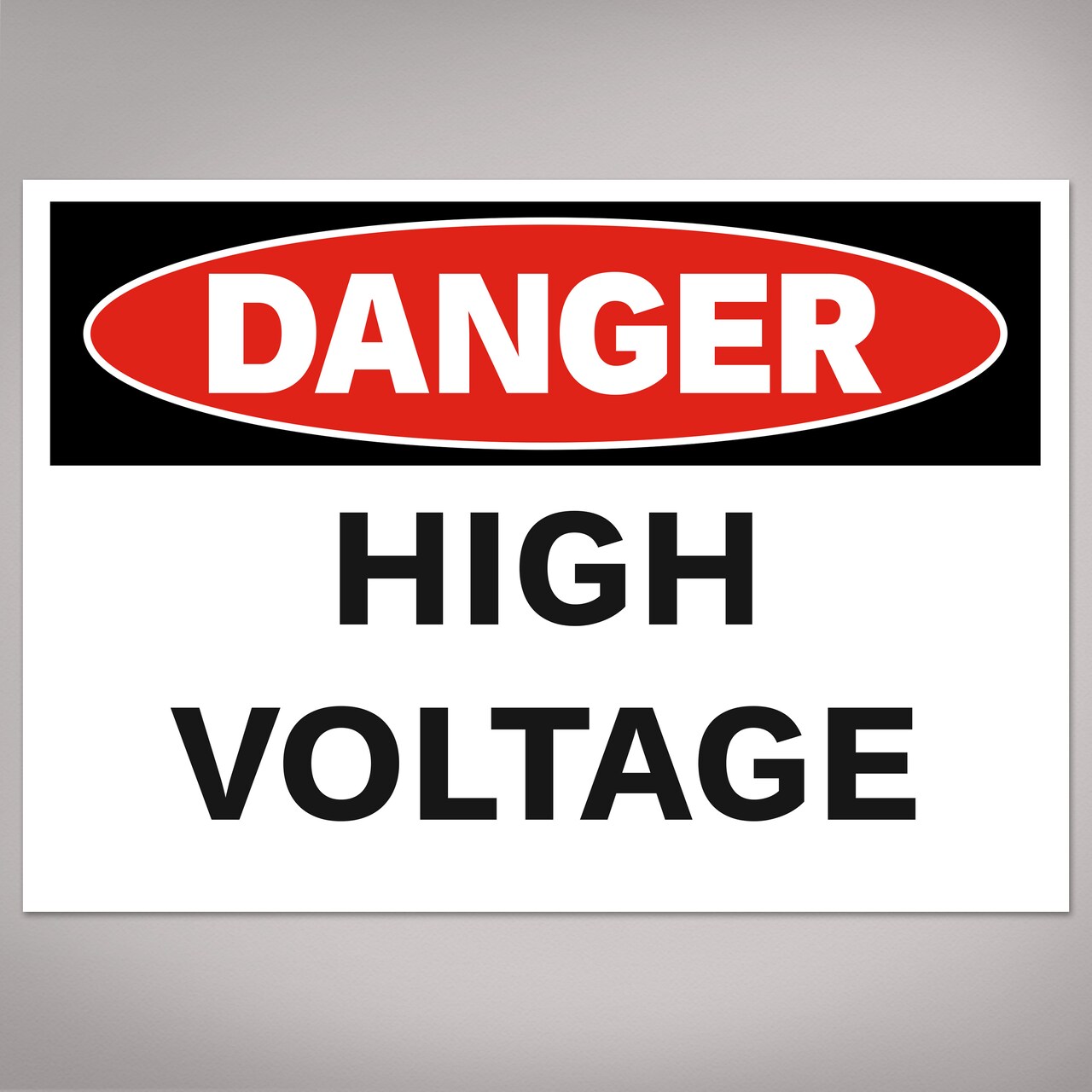 Avery High Voltage Labels, Waterproof, UV Resistant, Preprinted, 3.5" x 5", 8 Warning Decal Labels